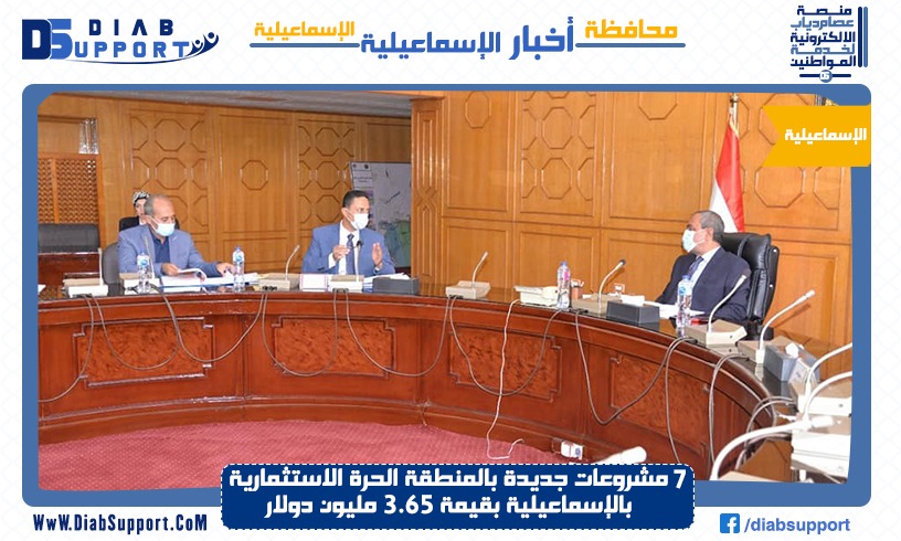 ٧ مشروعات جديدة بالمنطقة الحرة الاستثمارية بالإسماعيلية بقيمة ٣.٦٥ مليون دولار
